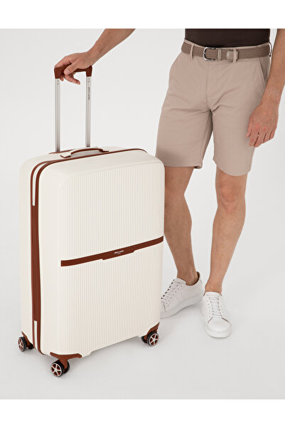 Pierre Cardin Bej Büyük Boy Valiz 50312936-VR011