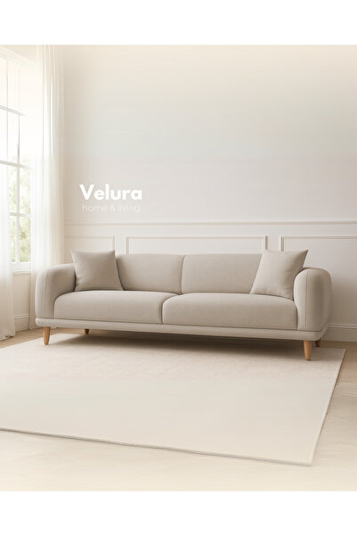 Velura Home & Living Lara Üçlü Koltuk & 3 ' lü Kanepe - Krem