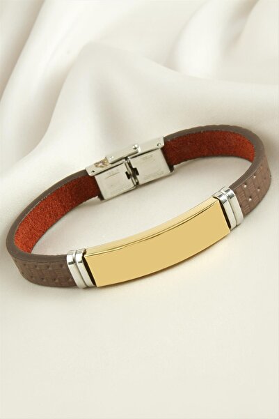 Okyanuss Accessories اسم سوار من الجلد الصلب القابل للكتابة