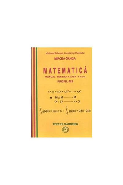 Editura Mathpress Matematica. Manual pentru clasa a XII-a, Profil M2