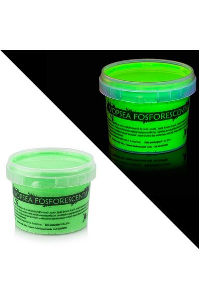 PROCART Glow in the dark phosphorescent paint that illuminates green 100 g