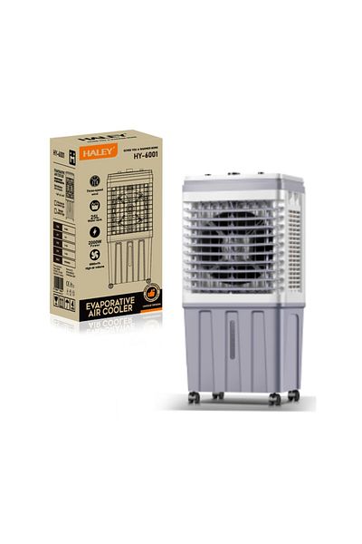 HALEY Portable Air Cooler, 2000W, 25L Tank, 3 Speeds, 2 Ice Boxes, Flow Rate 6000 m³/h