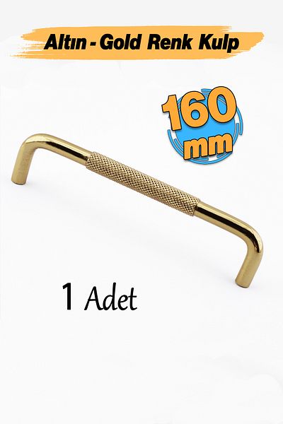 Badem10 Metal 160 mm 16 cm Mâner din aur din aur dinți pentru mobilier Sertar Dulap Dulap Mânere moderne pentru capac