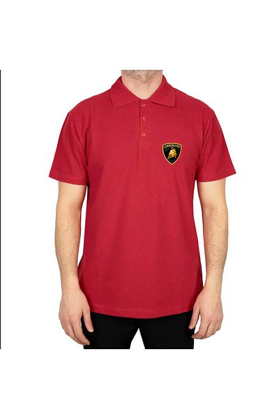 Z zepplin Lamborghini Classic Polo Neck Red T-Shirt