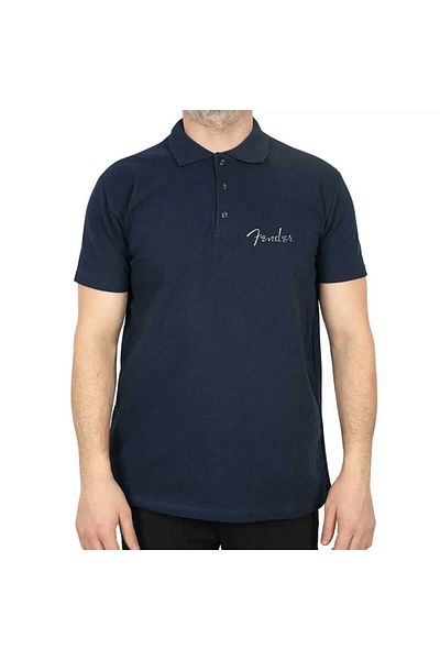 Z zepplin Μπλουζάκι με λογότυπο Fender Polo Collar Navy Blue