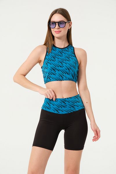 İKSUN Set costum de baie sport pentru femei Bikini talie înaltă cu pernă pentru piept