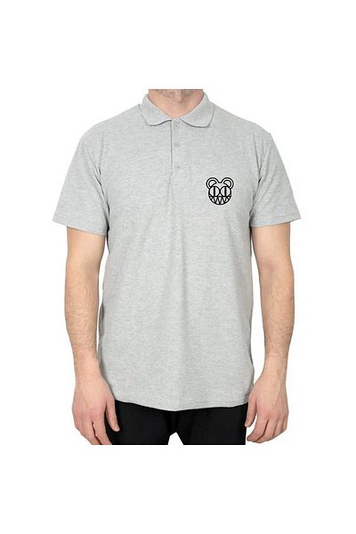 Z zepplin Radiohead Symbol Polo Neck Gray T-Shirt