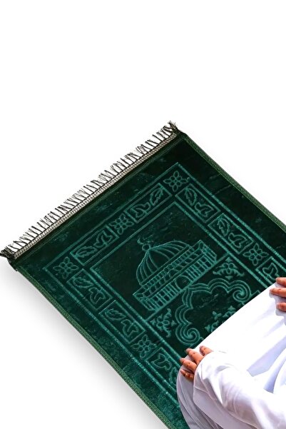 Safa Gift Lüks Kalın Yumuşak Peluş Seccade Kaydırmaz Taban Çeyizlik Hediye 12...