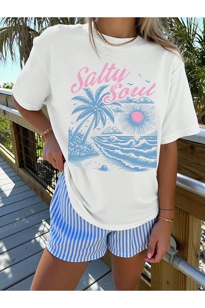 sole stories Premium Oversize Cut Short Sleeve Printed T-Shirt