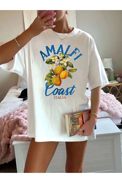 sole stories Premium Oversize Cut Short Sleeve Printed T-Shirt