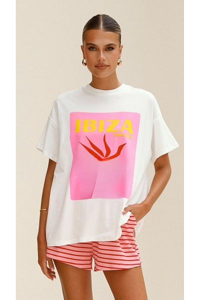 sole stories Premium Oversize Cut Short Sleeve Printed T-Shirt