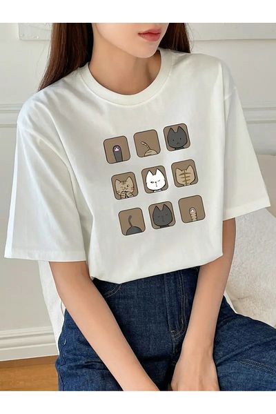 sole stories Premium Oversize Cut Short Sleeve Printed T-Shirt
