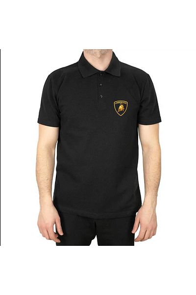 Z zepplin Lamborghini Classic Polo Neck Black T-Shirt