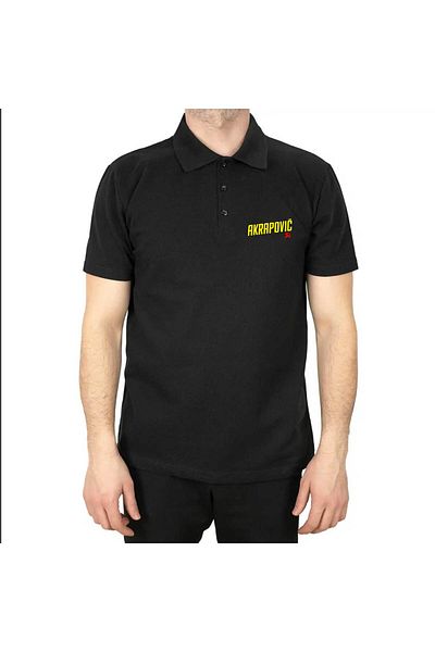 Z zepplin Akrapovic Logo Polo Neck Black T-Shirt