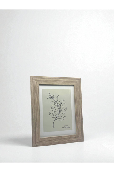 CİHO 15×20 cm Glass Beige Decorative Contrast Photo / Memory Frame