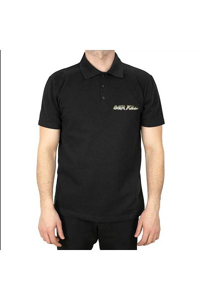 Z zepplin Overkill Logo Polo Neck Black T-Shirt