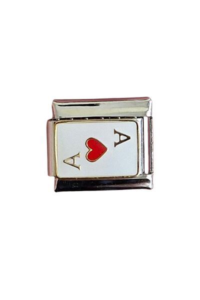 RoseCo00 Steel Italian Charm Bracelet Charm