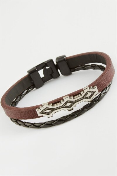 Generic Brand Oval Quality Faux Leather Bracelet
