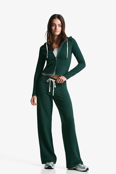 Bershka Plush jersey trousers