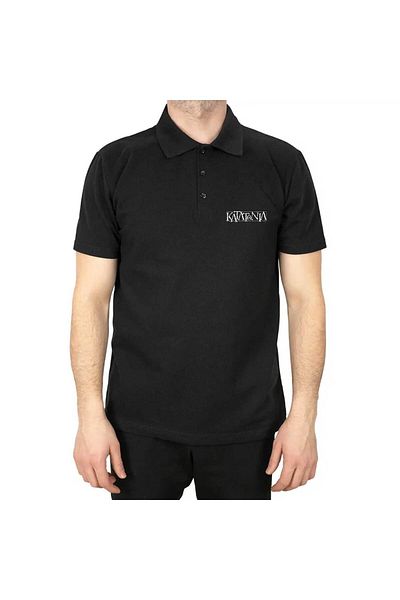 Z zepplin Katatonia Logo Polo Neck Black T-Shirt