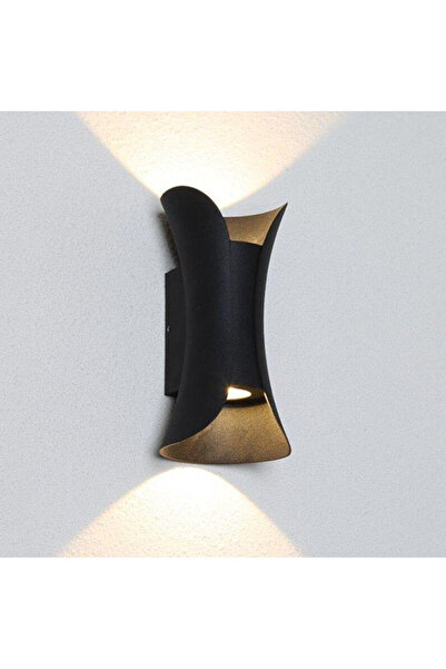 LUXXO Aplica LED pentru interior/exterior, Rico Negru, 2x15W, Negru