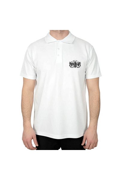 Z zepplin Tricou alb cu guler polo cu logo Marduk