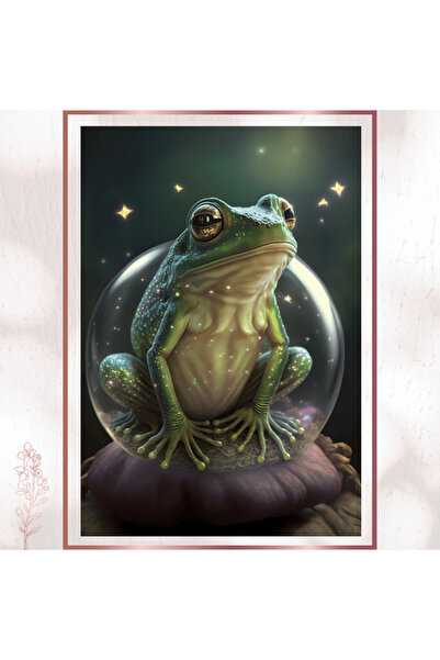 Komut Sihirli Kurbağa - Fantastik Masal Temalı Modern Pvc Tablo
