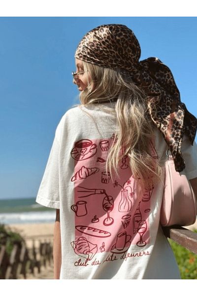 sole stories Premium Oversize Cut Short Sleeve Printed T-Shirt