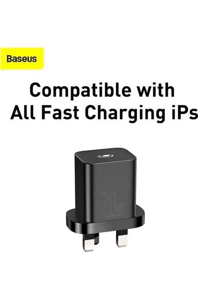 Baseus 20W PD Wall Charger with USB Type-C Port for Fast Travel