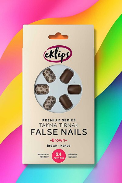 eklips Takma Tırnak Premium Series Kahverengi
