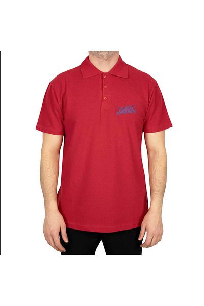 Z zepplin Black Sabbath Logo Polo Neck Red T-Shirt