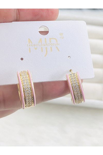 DS DİAMONDSHOP Earring Zircon Stone Model New Season Bykp-202507261