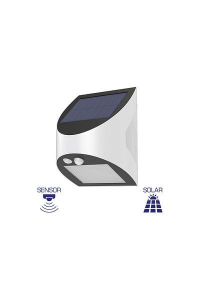 Braytron CORP SOLAR CU SENZOR W1, PT PERETE 3W, 6500K, IP54