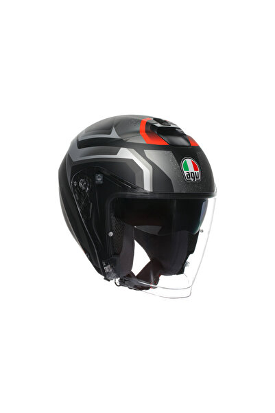 AGV İrides Zurigo Matt Black Grey Açık Kask