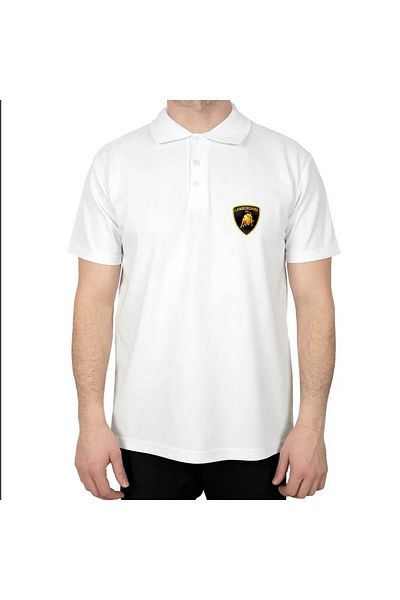 Z zepplin Λευκό μπλουζάκι Lamborghini Classic Polo Neck
