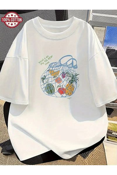 sole stories Premium Oversize Cut Short Sleeve Printed T-Shirt