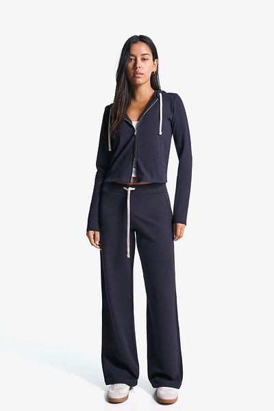 Bershka Plush jersey trousers
