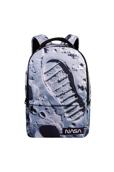 OSIM Black Gray Backpack with Space NASA Design
