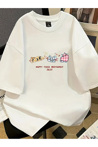 Jose Clothing تي شيرت مطبوع بأكمام قصيرة ومقاس كبير ممتاز