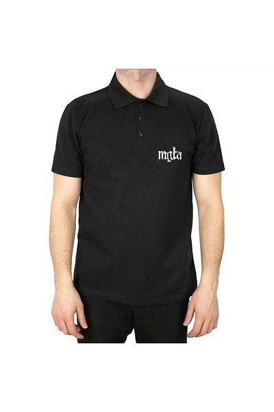 Z zepplin Mgla Logo Polo Neck Black T-Shirt