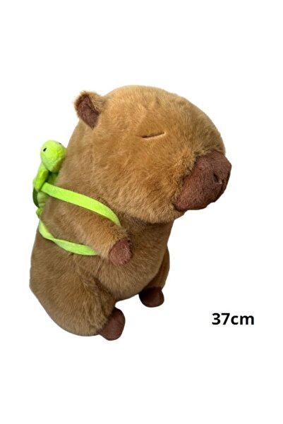 OEM Kapibara mare 37cm cu rucsac, jucarie de plus, multicolor