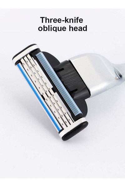 COOYA Men's Shaving Razor with 5 Chrome Blade Premium Sandalwood Handle Suitable for most Men