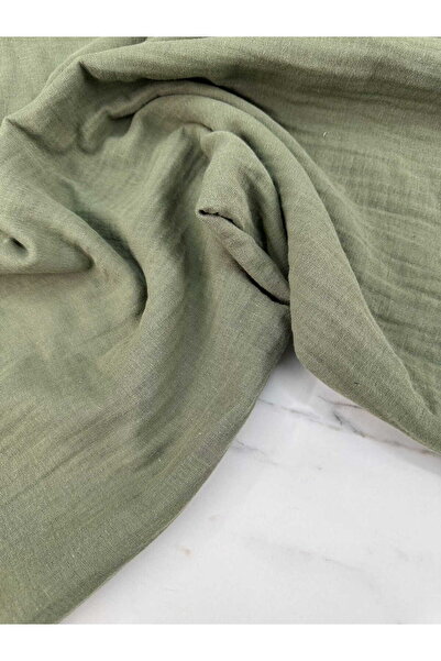 ipekkumaş بنطلون تنورة من قماش الكاكي الأخضر بطبقة مزدوجة من قماش الكاكي يباع...