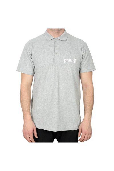 Z zepplin Γκρι μπλουζάκι με λογότυπο Pantera Polo γιακά