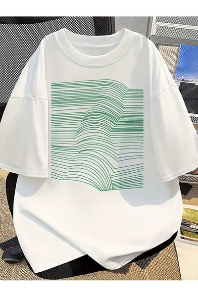 sole stories Premium Oversize Cut Short Sleeve Printed T-Shirt