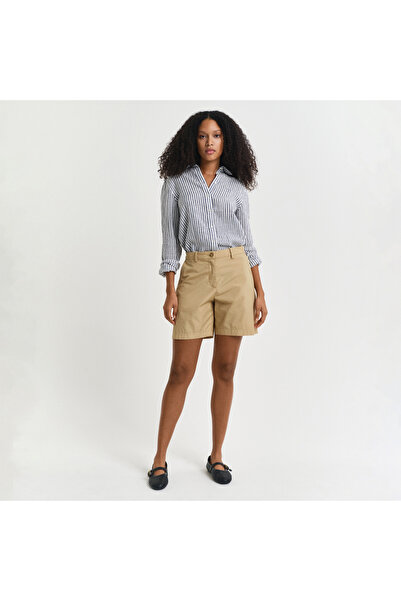 Gant Kadın Bej Relaxed Fit Şort