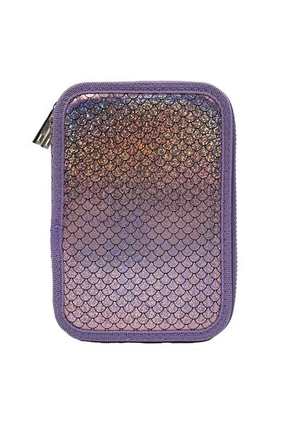OEM Penar Echipat Dublu Lila Irizat cu Glitter Mermaid 14x4x20cm