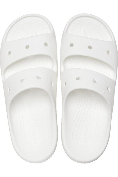 Crocs Classic Sandal v2 Unisex Terlik CR209403-100 Beyaz-42-43