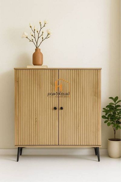 Al Saada Home Multi-purpose Wooden Shoe Cabinet 80×32×95