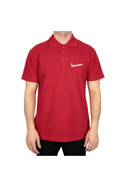 Z zepplin Κόκκινο μπλουζάκι Vespa Logo 3 Polo Neck